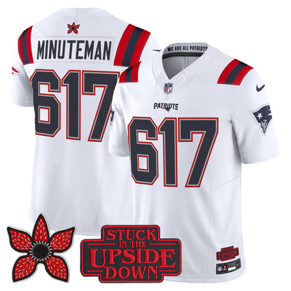 Men's New England Patriots 'Stranger Things Edition' Vapor Limited Jersey V2 - All Stitched