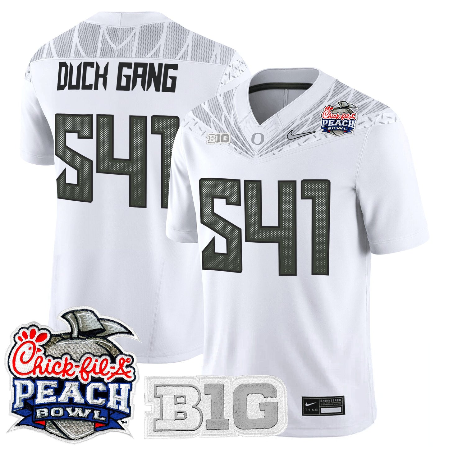 Men's Oregon Ducks 2026 Peach Bowl Vapor Limited Jersey - All Stitched