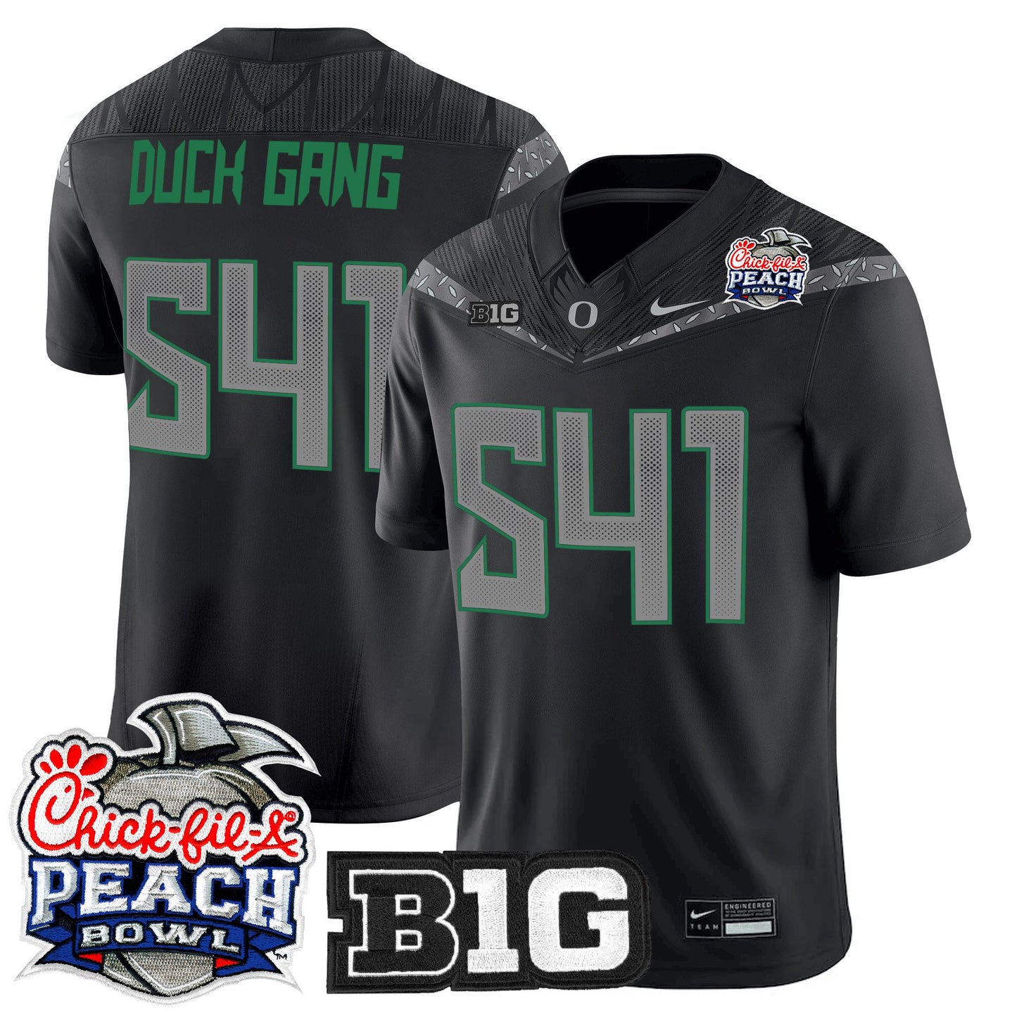 Men's Oregon Ducks 2026 Peach Bowl Vapor Limited Jersey - All Stitched