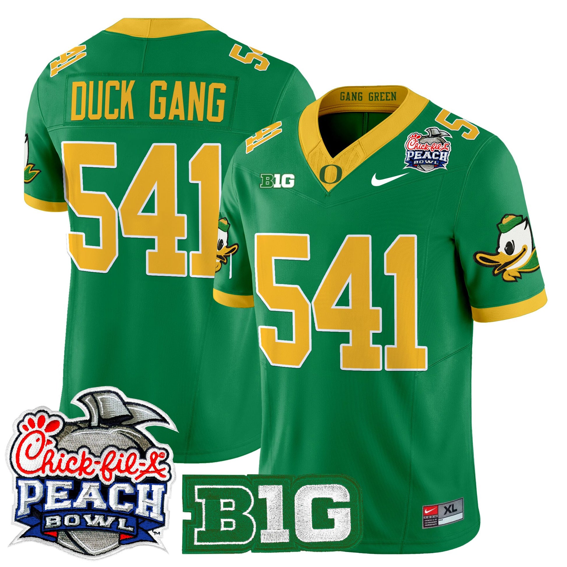 Men's Oregon Ducks 2026 Peach Bowl Vapor Limited Jersey - All Stitched