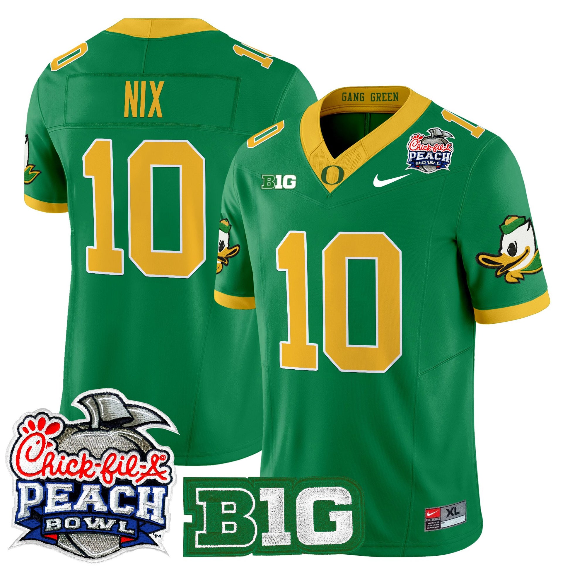 Men's Oregon Ducks 2026 Peach Bowl Vapor Limited Jersey - All Stitched