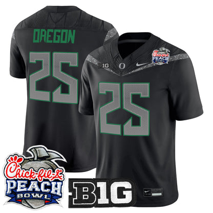 Men's Oregon Ducks 2026 Peach Bowl Vapor Limited Jersey - All Stitched