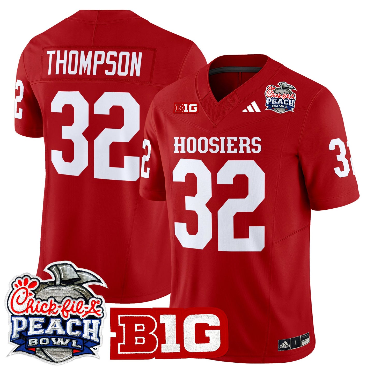 Men's Indiana Hoosiers 2026 Peach Bowl Vapor Limited Jersey - All Stitched