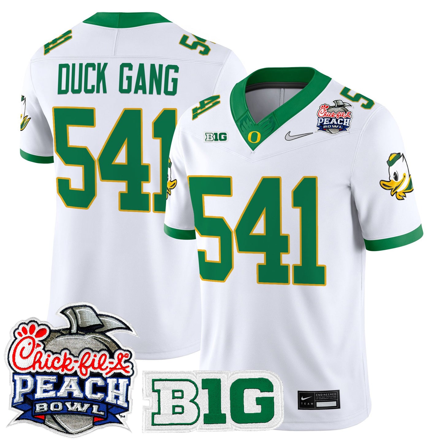 Men's Oregon Ducks 2026 Peach Bowl Vapor Limited Jersey - All Stitched