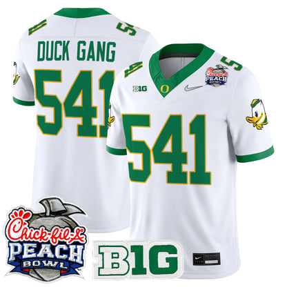 Men's Oregon Ducks 2026 Peach Bowl Vapor Limited Jersey - All Stitched