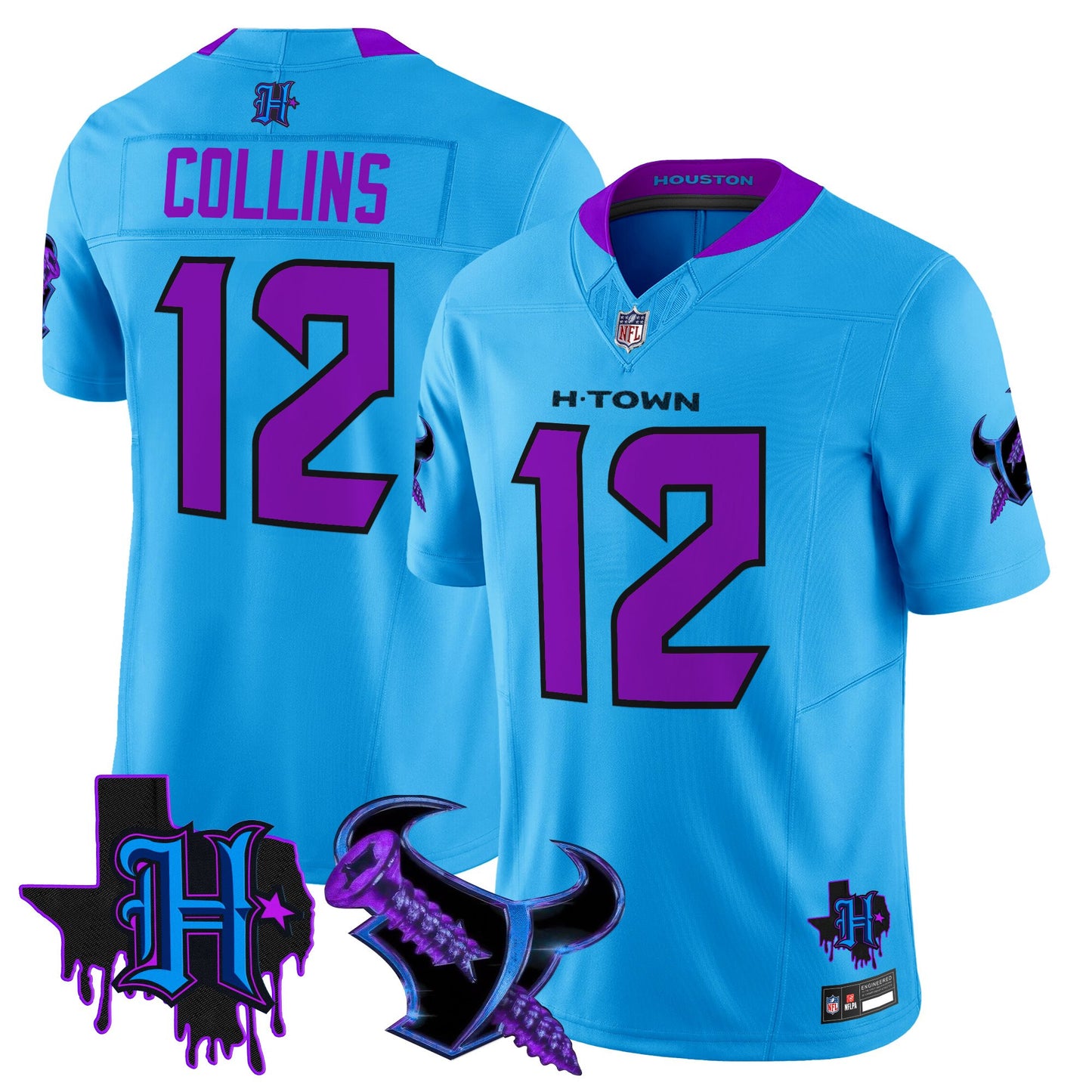 Men's Houston Texans DJ Screw Vapor Limited Jersey - All Stitched