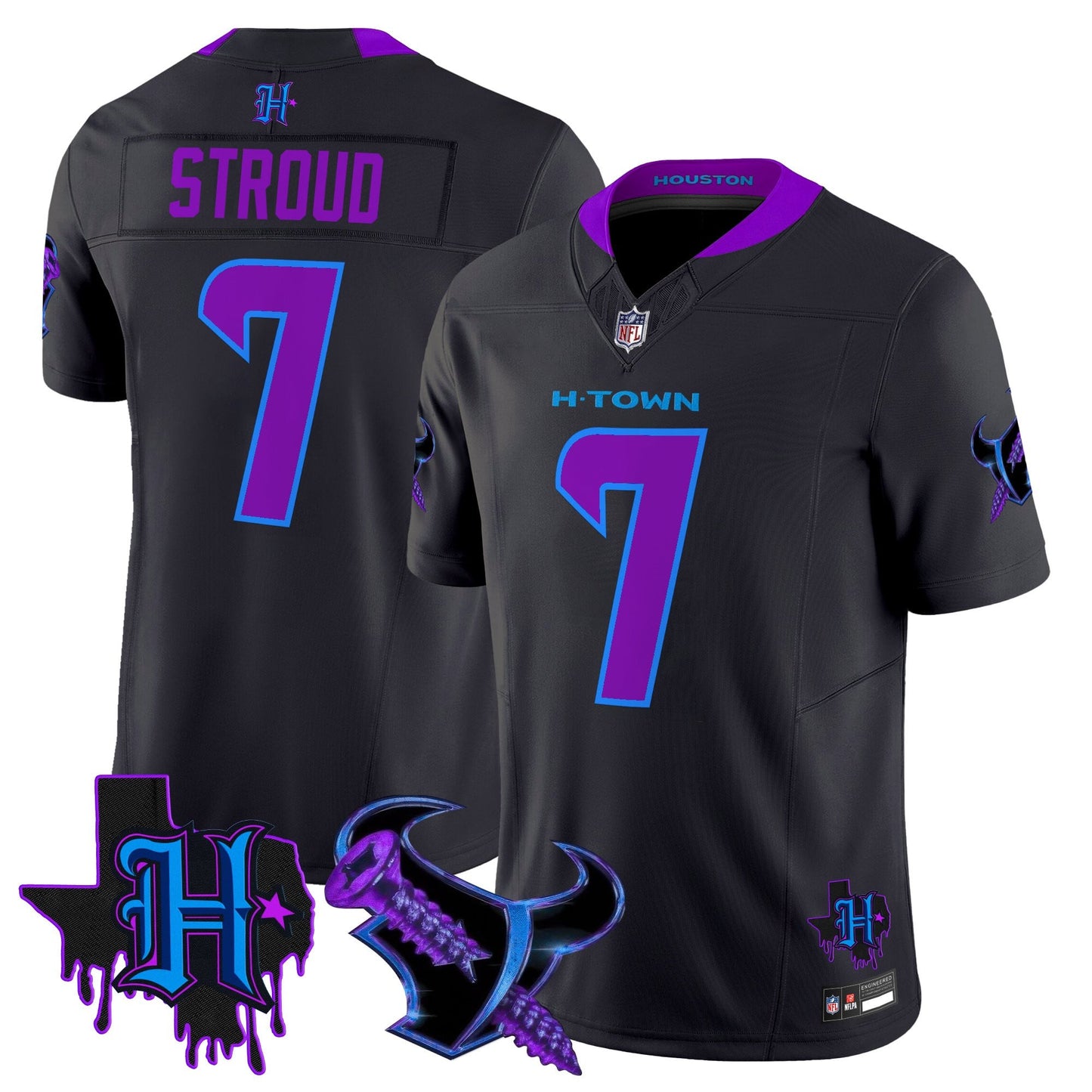 Men's Houston Texans DJ Screw Vapor Limited Jersey - All Stitched
