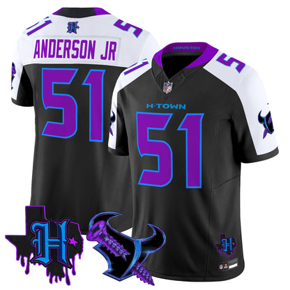 Men's Houston Texans DJ Screw Vapor Limited Jersey - All Stitched