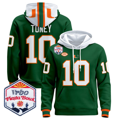 Men's Miami Hurricanes 2026 The Fiesta Bowl Premium Pullover Hoodie - All Stitched
