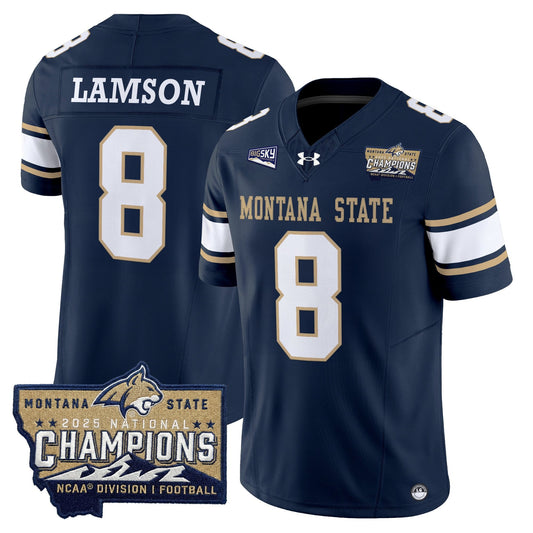 Men's Montana State Bobcats 2025 National Champions Vapor Limited Jersey - All Stitched