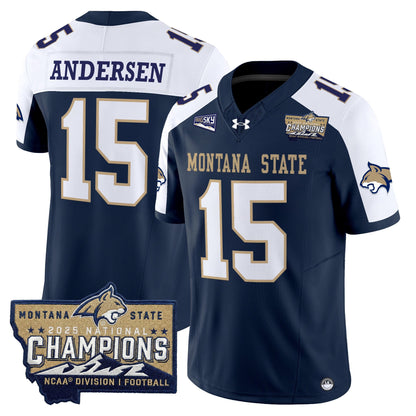 Men's Montana State Bobcats 2025 National Champions Vapor Limited Jersey - All Stitched