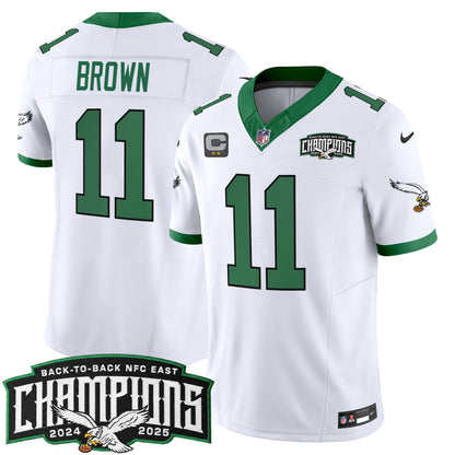 Men's Philadelphia Eagles Back-To-Back 2024-2025 NFC East Division Champions Vapor Limited Jersey - All Stitched