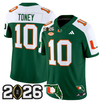  Miami Hurricanes 2026 CFP Final & Florida Patch Vapor Limited Jersey - All Stitched