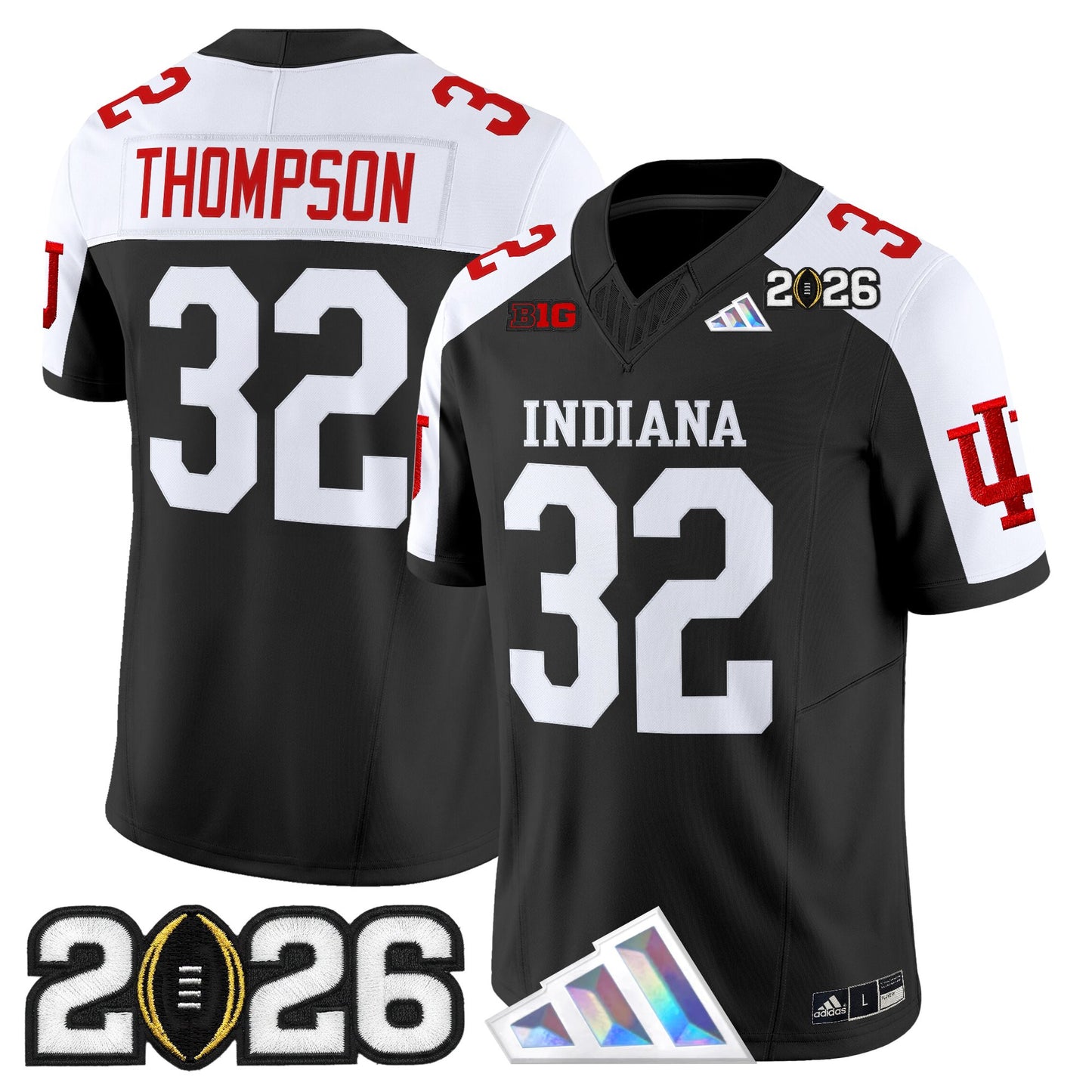 Men's Indiana Hoosiers 2026 CFP Final Patch Vapor Limited Jersey V3 - All Stitched