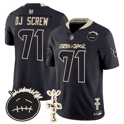 Men's Houston Texans x Cactus Jack Vapor Limited Jersey V2 - All Stitched