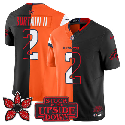 Denver Broncos 'Upside Down Edition' Vapor Limited Jersey - All Stitched