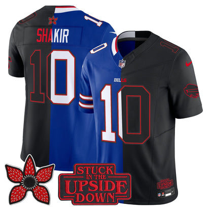 Men's Buffalo Bills 'Upside Down Edition' Vapor Limited Jersey - All Stitched