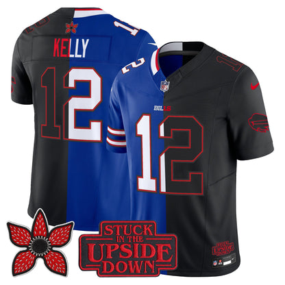 Men's Buffalo Bills 'Upside Down Edition' Vapor Limited Jersey - All Stitched