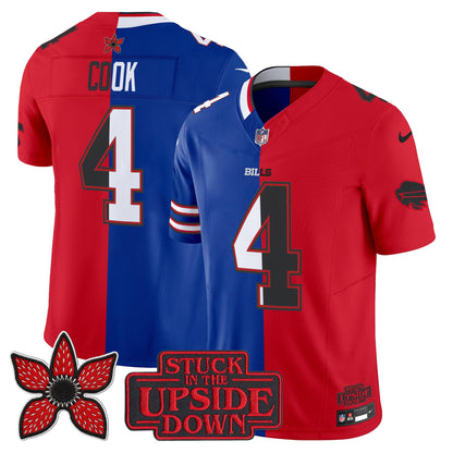 Men's Buffalo Bills 'Upside Down Edition' Vapor Limited Jersey - All Stitched