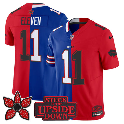 Men's Buffalo Bills 'Upside Down Edition' Vapor Limited Jersey - All Stitched