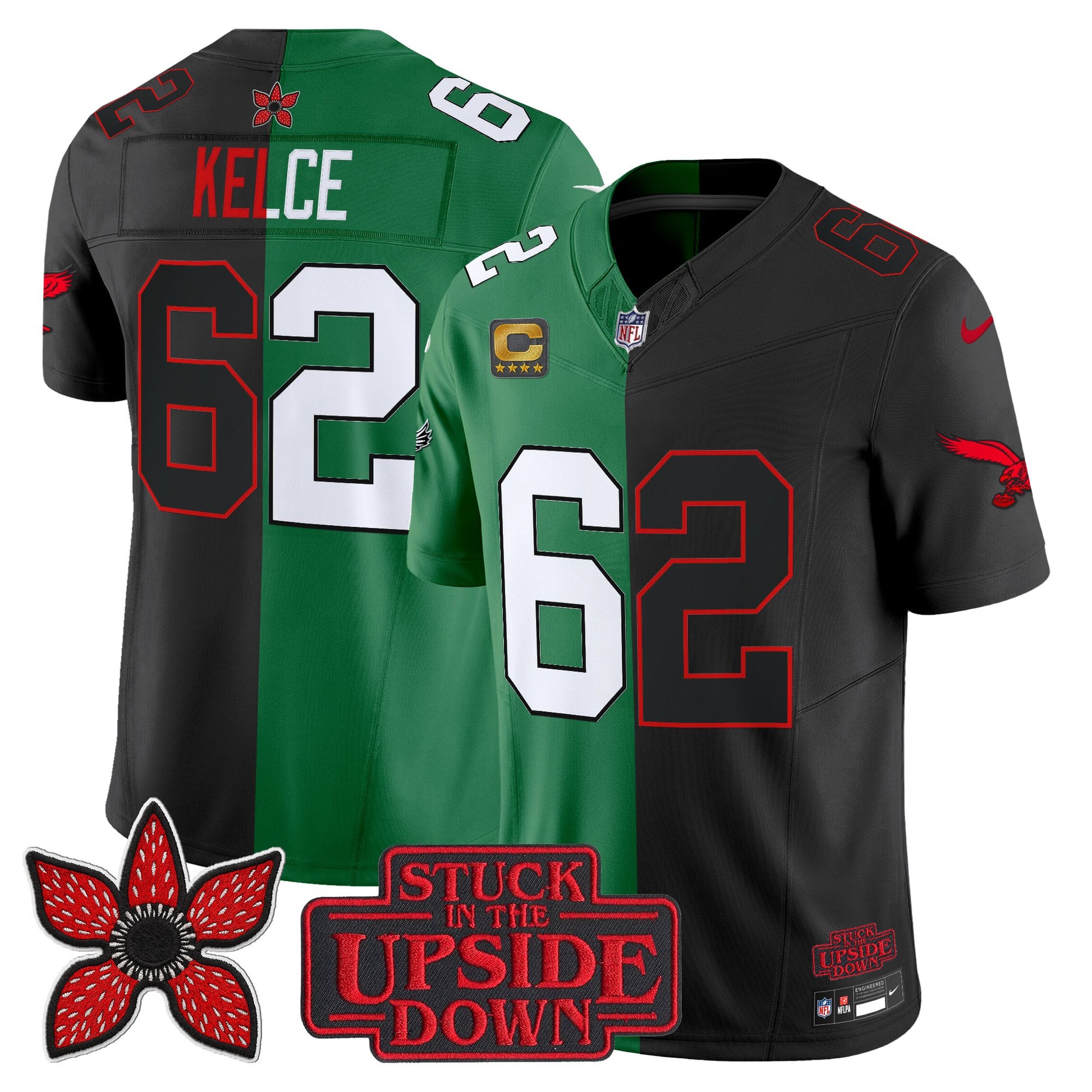 Men's Philadelphia Eagles 'Upside Down Edition' Vapor Limited Jersey - All Stitched