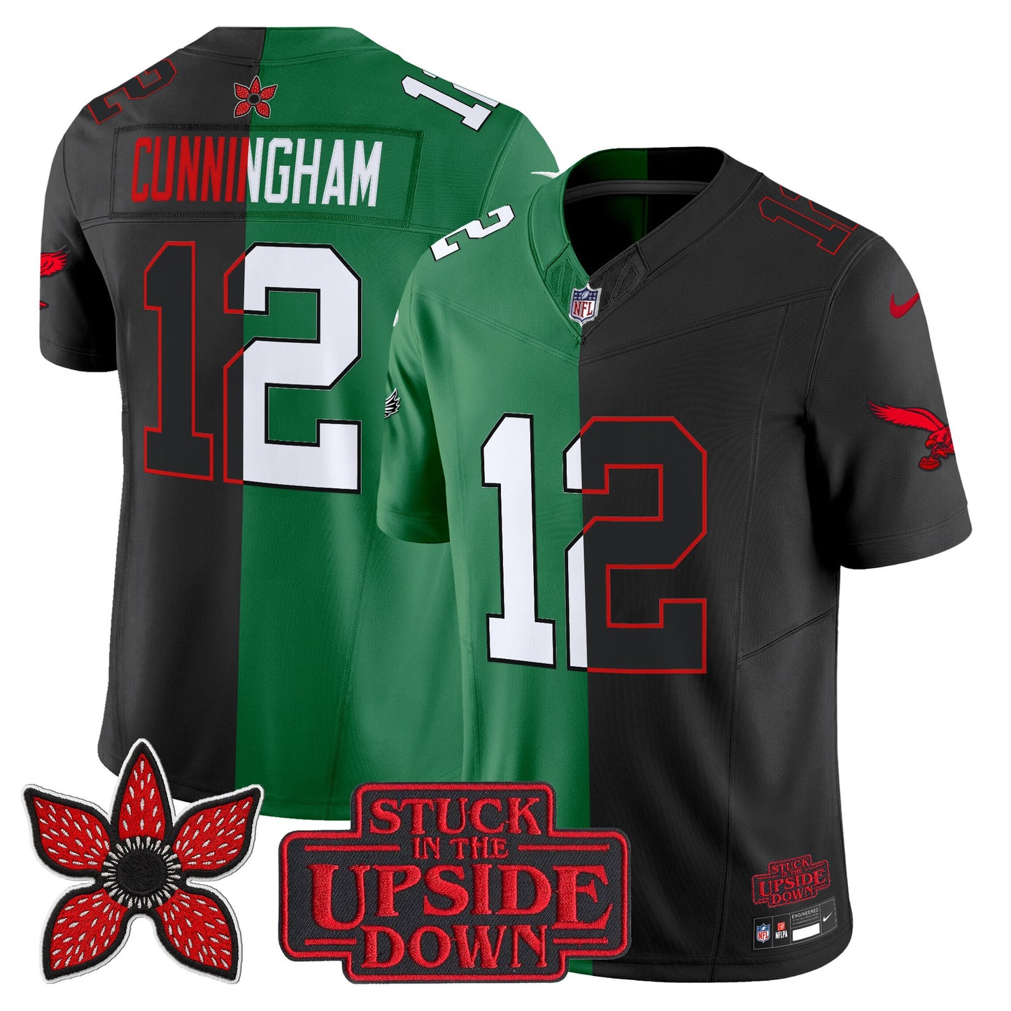 Men's Philadelphia Eagles 'Upside Down Edition' Vapor Limited Jersey - All Stitched