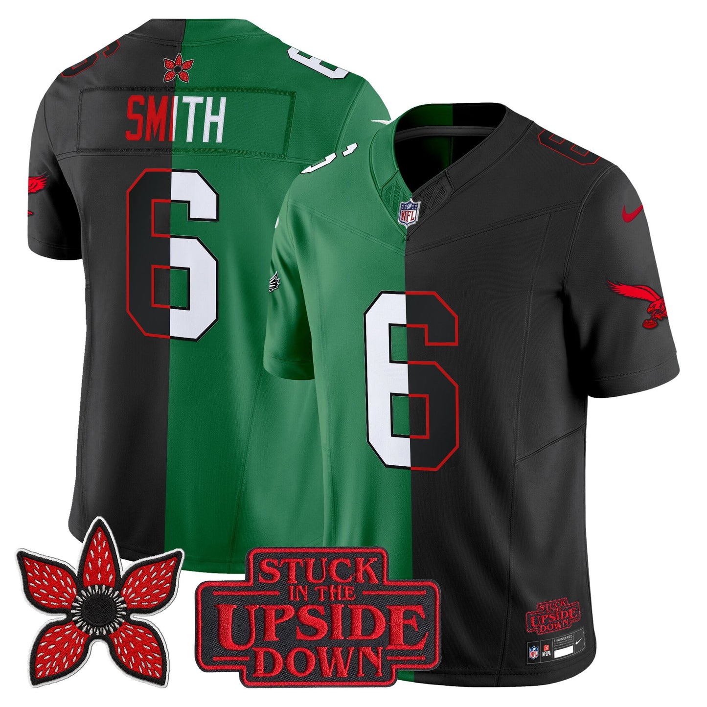 Men's Philadelphia Eagles 'Upside Down Edition' Vapor Limited Jersey - All Stitched