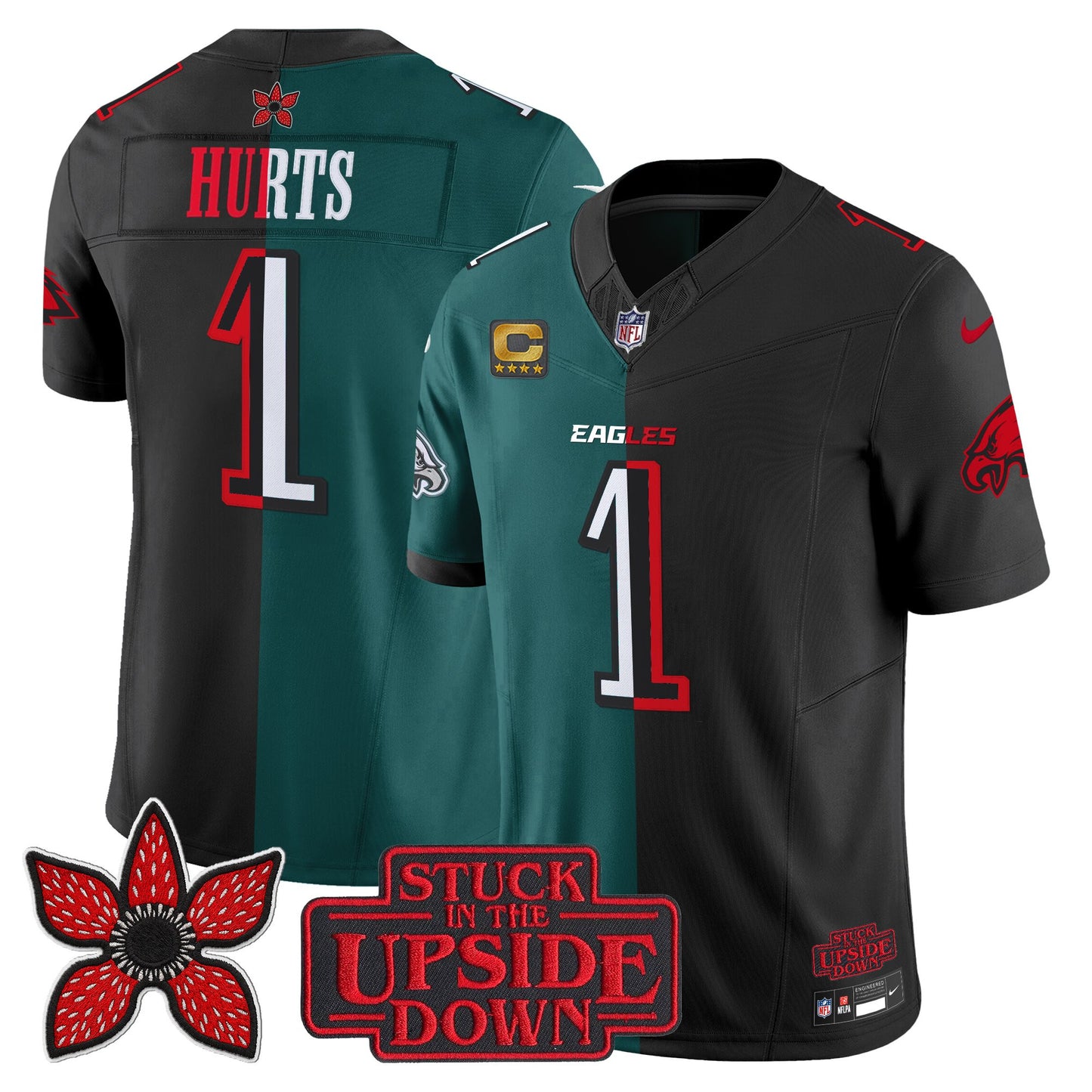 Men's Philadelphia Eagles 'Upside Down Edition' Vapor Limited Jersey - All Stitched