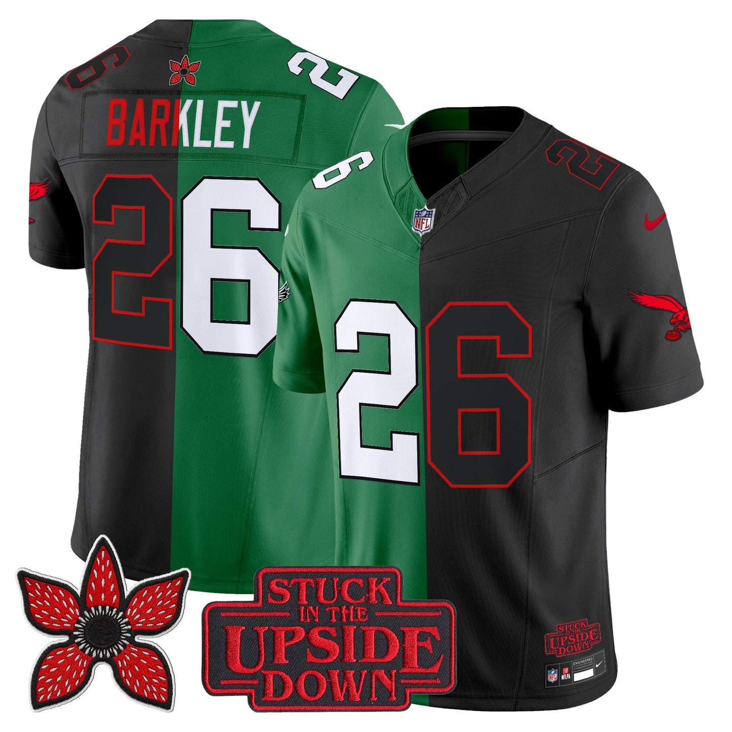 Men's Philadelphia Eagles 'Upside Down Edition' Vapor Limited Jersey - All Stitched