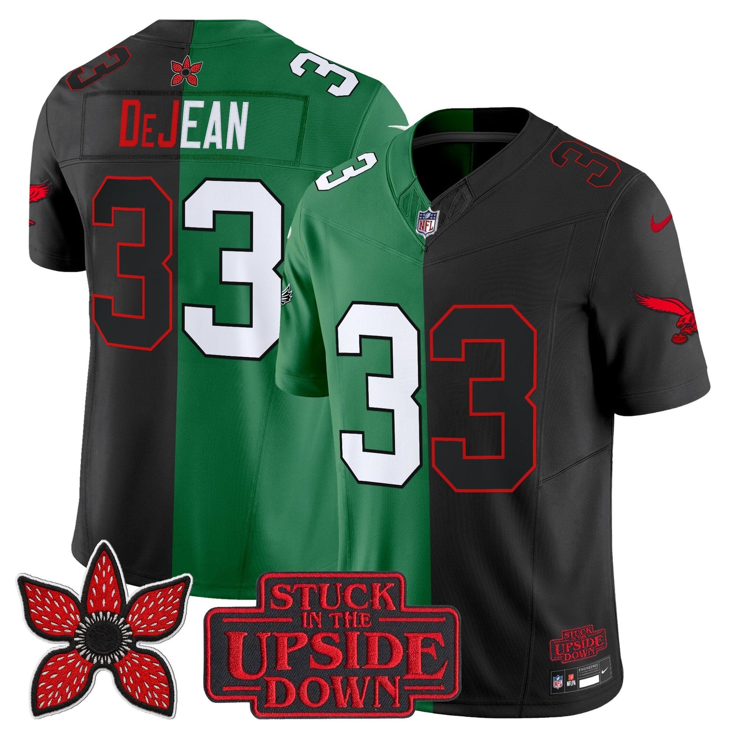 Men's Philadelphia Eagles 'Upside Down Edition' Vapor Limited Jersey - All Stitched