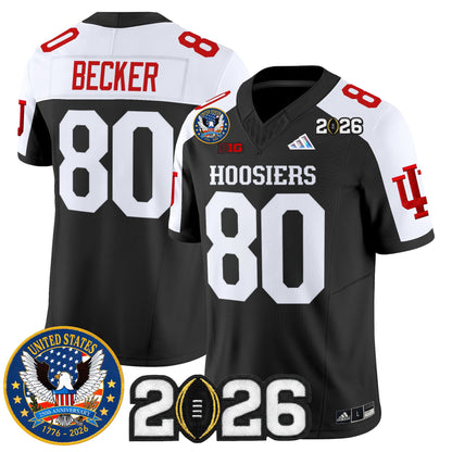 Men's Indiana Hoosiers "United States 250th Anniversary Patch" Vapor Limited Jersey - All Stitched
