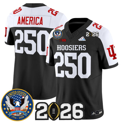Men's Indiana Hoosiers "United States 250th Anniversary Patch" Vapor Limited Jersey - All Stitched