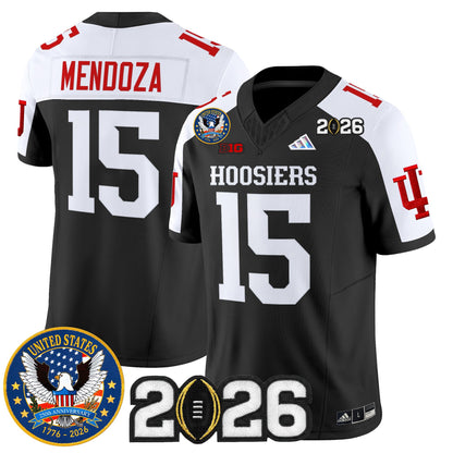 Men's Indiana Hoosiers "United States 250th Anniversary Patch" Vapor Limited Jersey - All Stitched