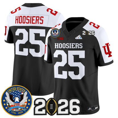 Men's Indiana Hoosiers "United States 250th Anniversary Patch" Vapor Limited Jersey - All Stitched