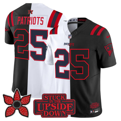 Men's New England Patriots 'Upside Down Edition' Vapor Limited Jersey - All Stitched