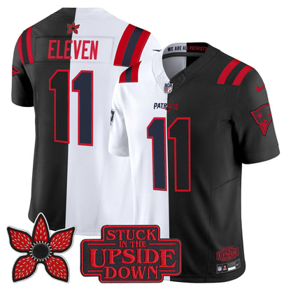 Men's New England Patriots 'Upside Down Edition' Vapor Limited Jersey - All Stitched
