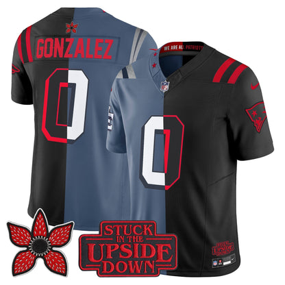 Men's New England Patriots 'Upside Down Edition' Vapor Limited Jersey - All Stitched