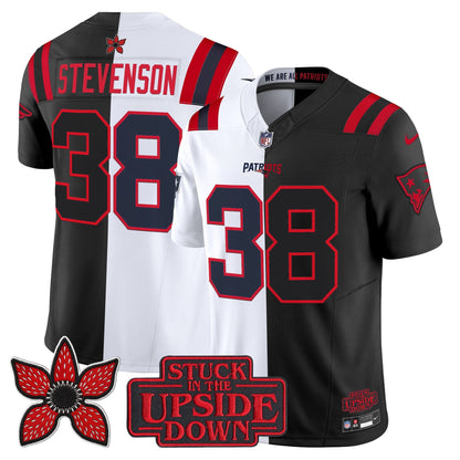 Men's New England Patriots 'Upside Down Edition' Vapor Limited Jersey - All Stitched