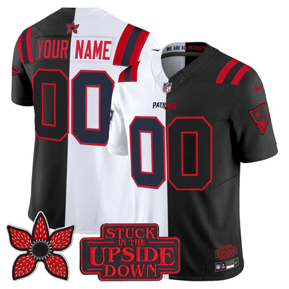 New England Patriots 'Upside Down Edition' Vapor Limited Custom Jersey - All Stitched