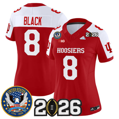 Women's Indiana Hoosiers "United States 250th Anniversary Patch" Vapor Limited Jersey - All Stitched