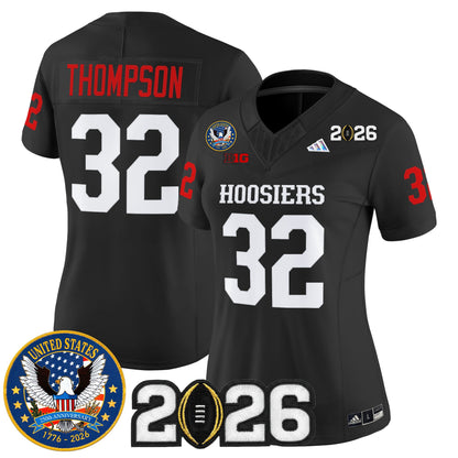 Women's Indiana Hoosiers "United States 250th Anniversary Patch" Vapor Limited Jersey - All Stitched