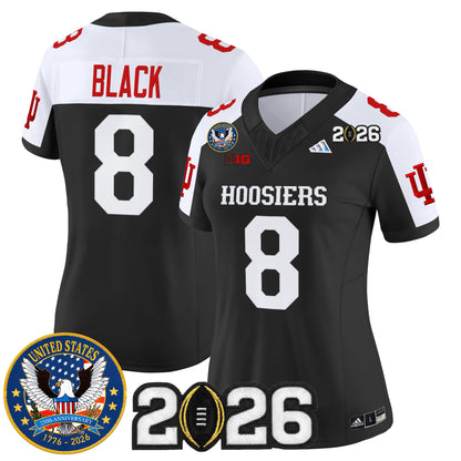 Women's Indiana Hoosiers "United States 250th Anniversary Patch" Vapor Limited Jersey - All Stitched