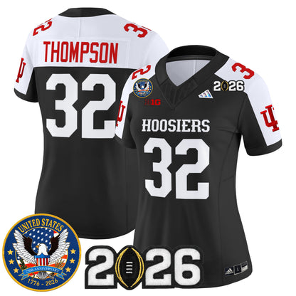 Women's Indiana Hoosiers "United States 250th Anniversary Patch" Vapor Limited Jersey - All Stitched