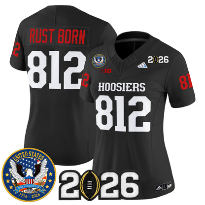 Women's Indiana Hoosiers "United States 250th Anniversary Patch" Vapor Limited Jersey - All Stitched
