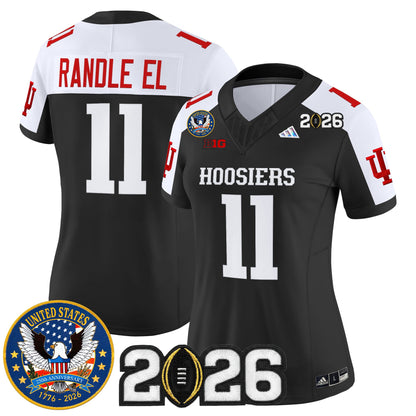 Women's Indiana Hoosiers "United States 250th Anniversary Patch" Vapor Limited Jersey - All Stitched
