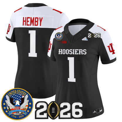 Women's Indiana Hoosiers "United States 250th Anniversary Patch" Vapor Limited Jersey - All Stitched