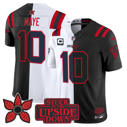 Men's New England Patriots 'Upside Down Edition' Vapor Limited Jersey - All Stitched
