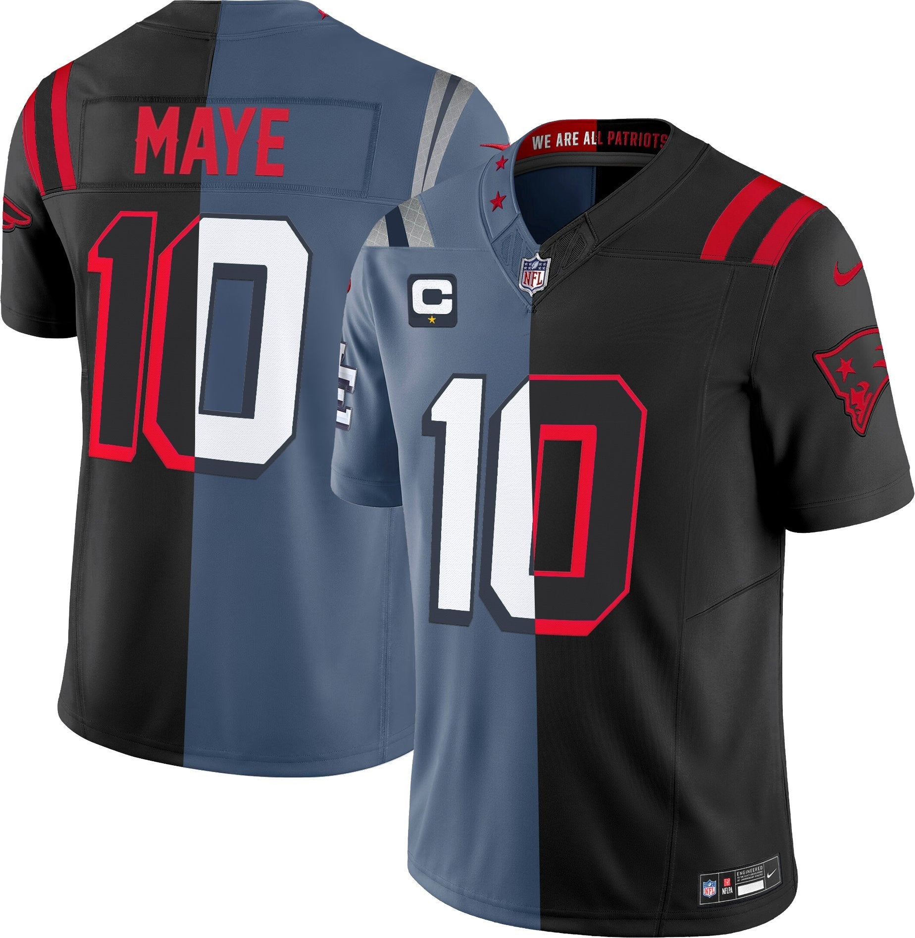 Men's New England Patriots 'Upside Down Edition' Vapor Limited Jersey - All Stitched