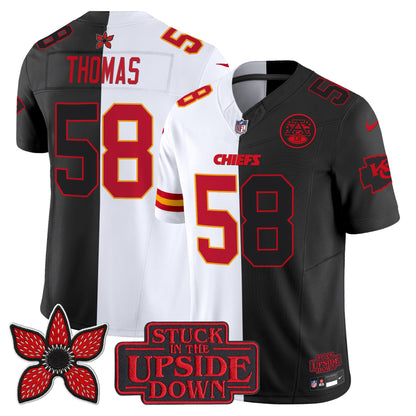Men's Kansas City Chiefs 'Upside Down Edition' Vapor Limited Jersey - All Stitched