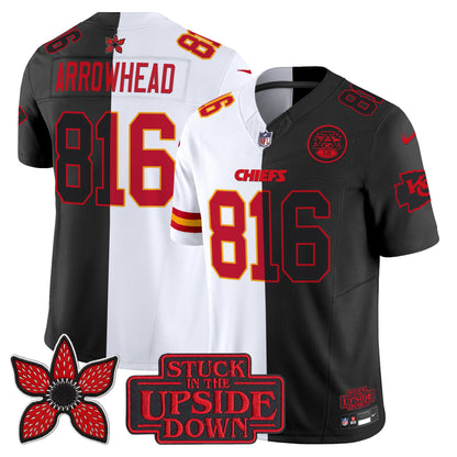Men's Kansas City Chiefs 'Upside Down Edition' Vapor Limited Jersey - All Stitched